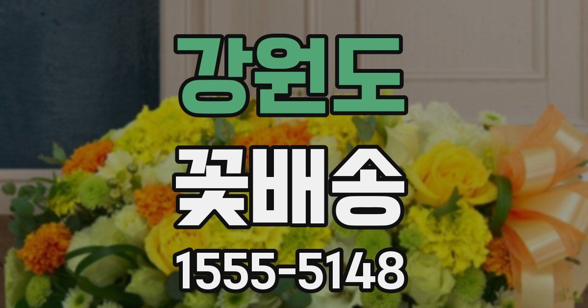 강원도 꽃배송