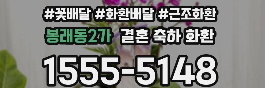 봉래동2가 결혼 축하 화환