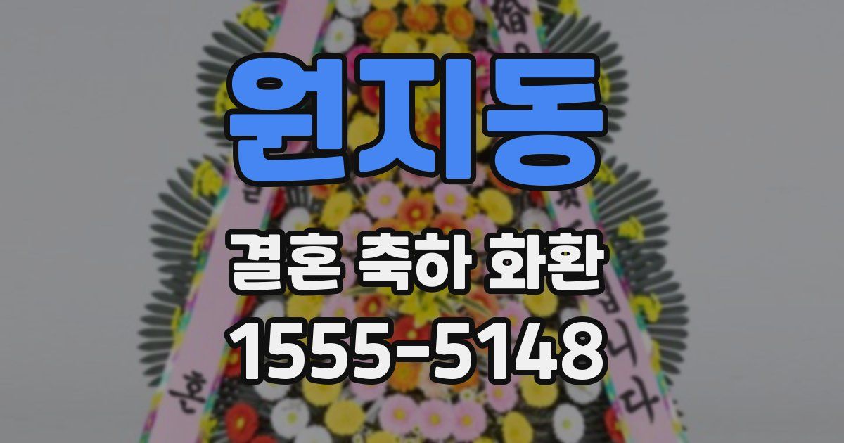 원지동 결혼 축하 화환
