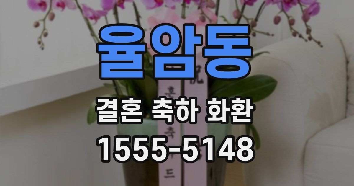 율암동 결혼 축하 화환