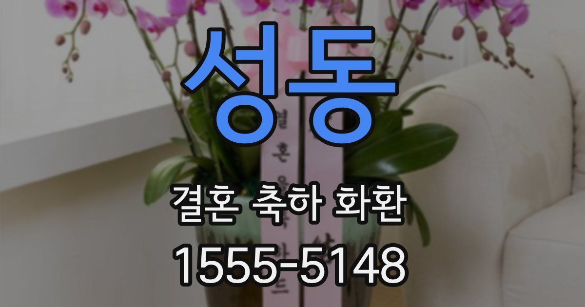 성동 결혼 축하 화환