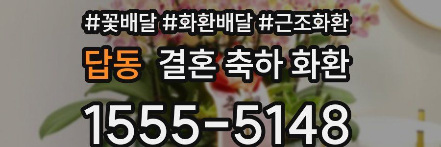 답동 결혼 축하 화환