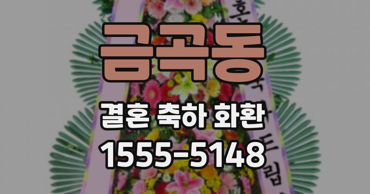 금곡동 결혼 축하 화환