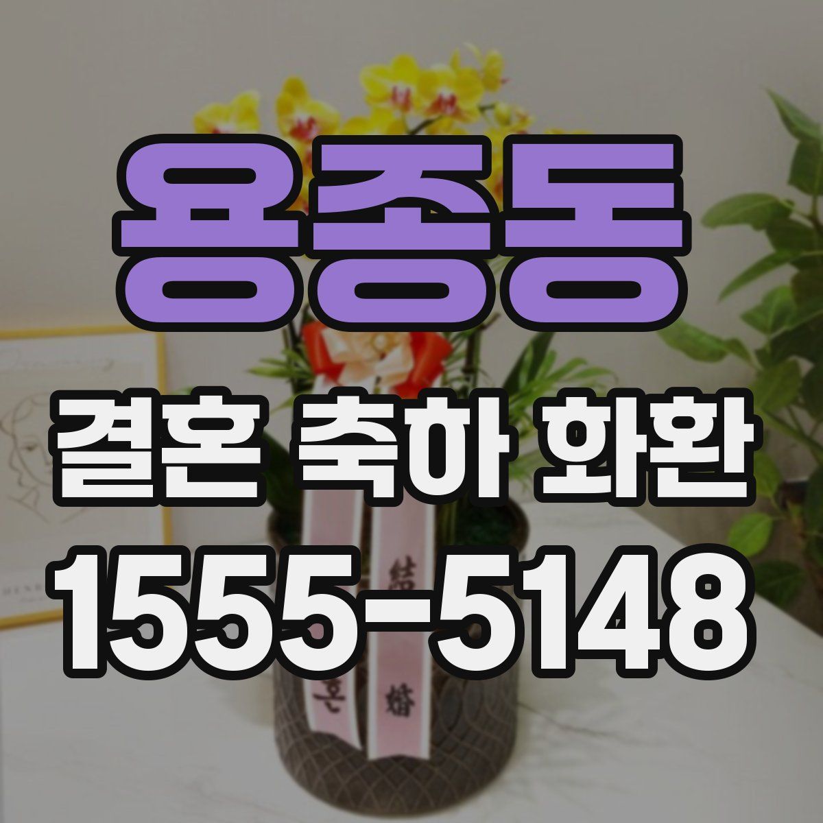 용종동 결혼 축하 화환