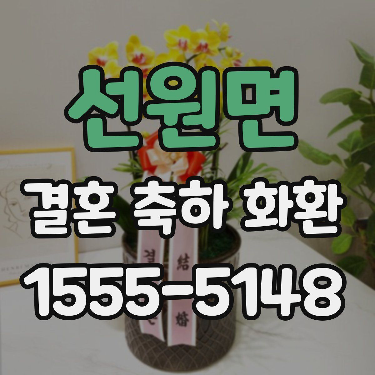 선원면 결혼 축하 화환