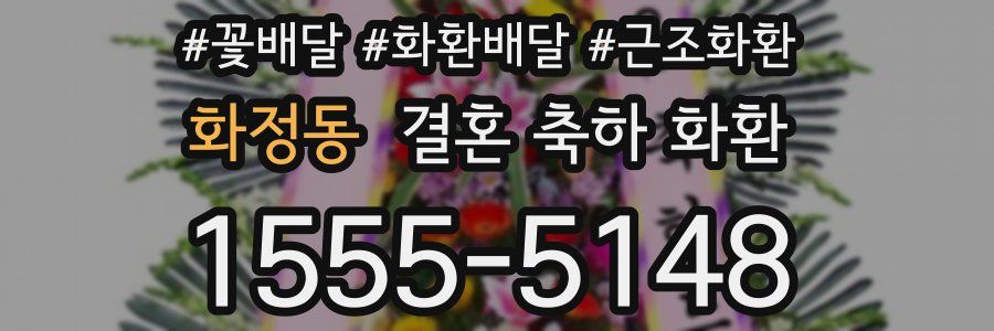 화정동 결혼 축하 화환