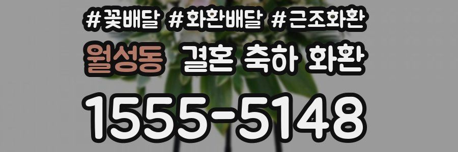 월성동 결혼 축하 화환