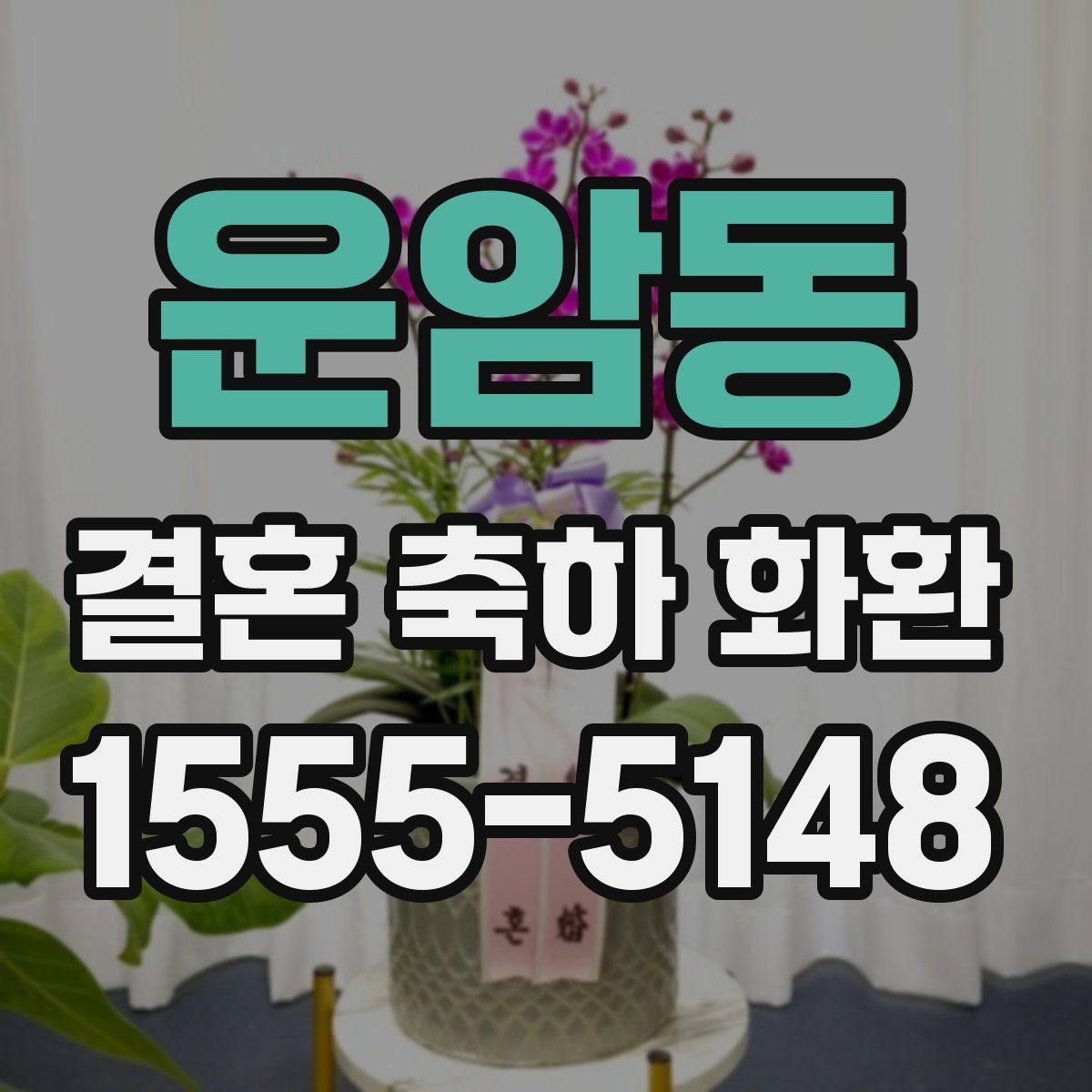 운암동 결혼 축하 화환