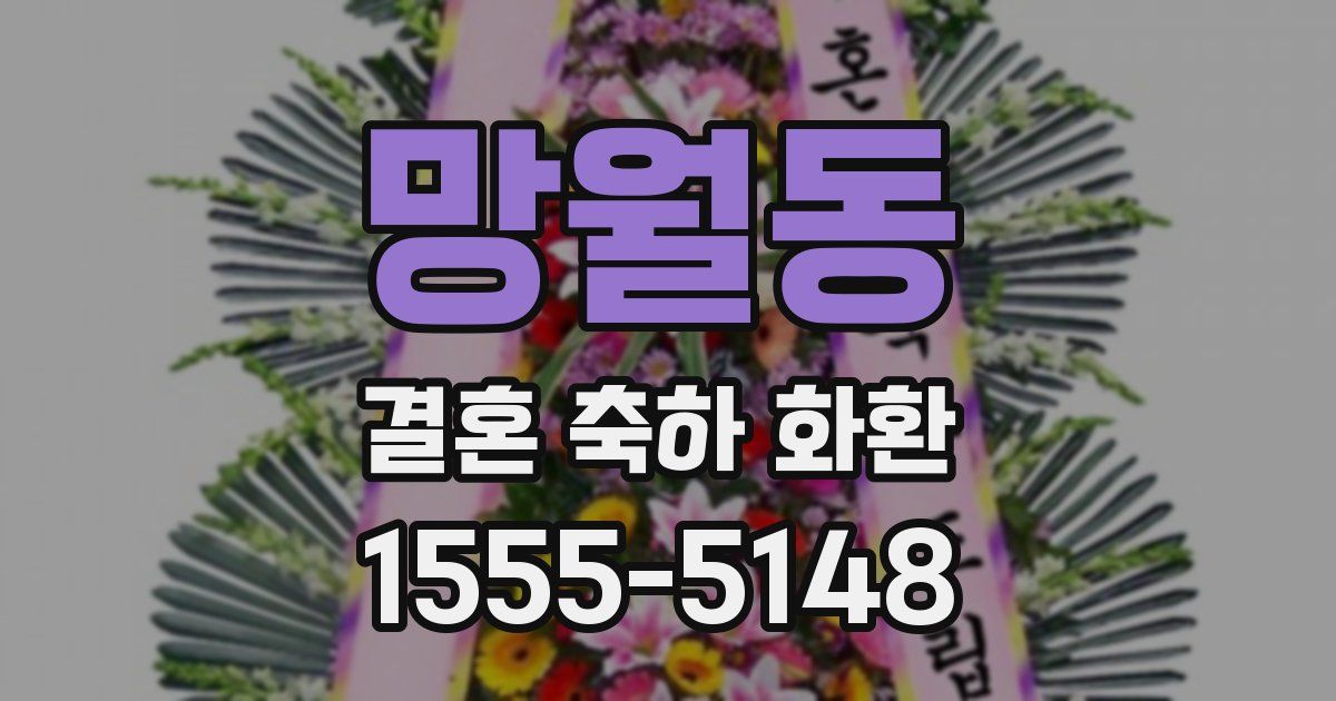 망월동 결혼 축하 화환