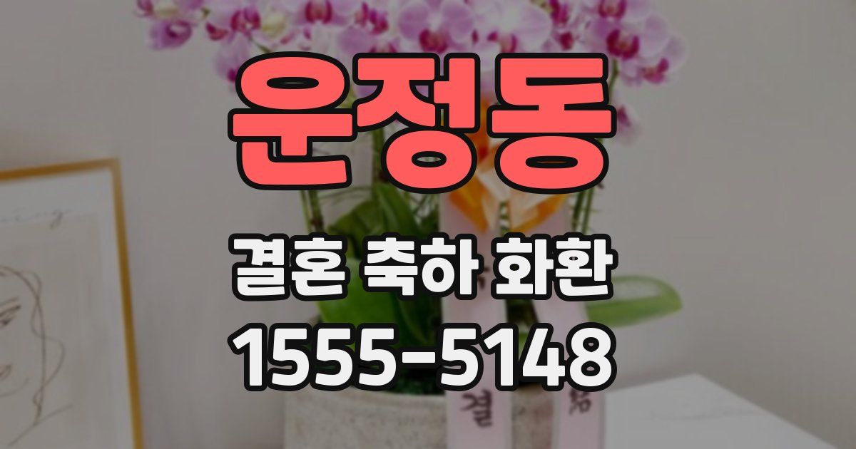 운정동 결혼 축하 화환