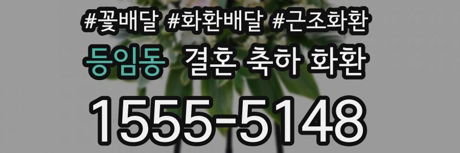 등임동 결혼 축하 화환