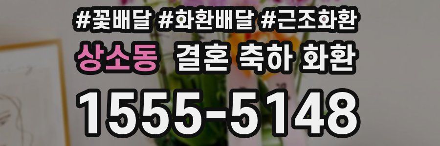 상소동 결혼 축하 화환