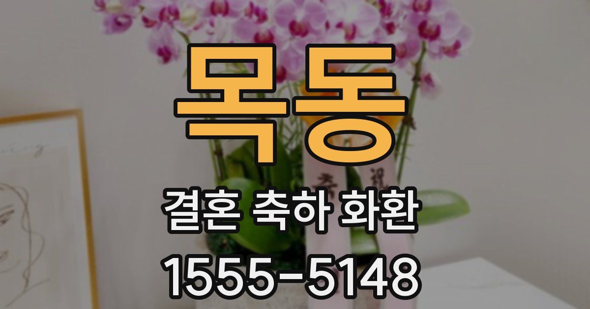 목동 결혼 축하 화환