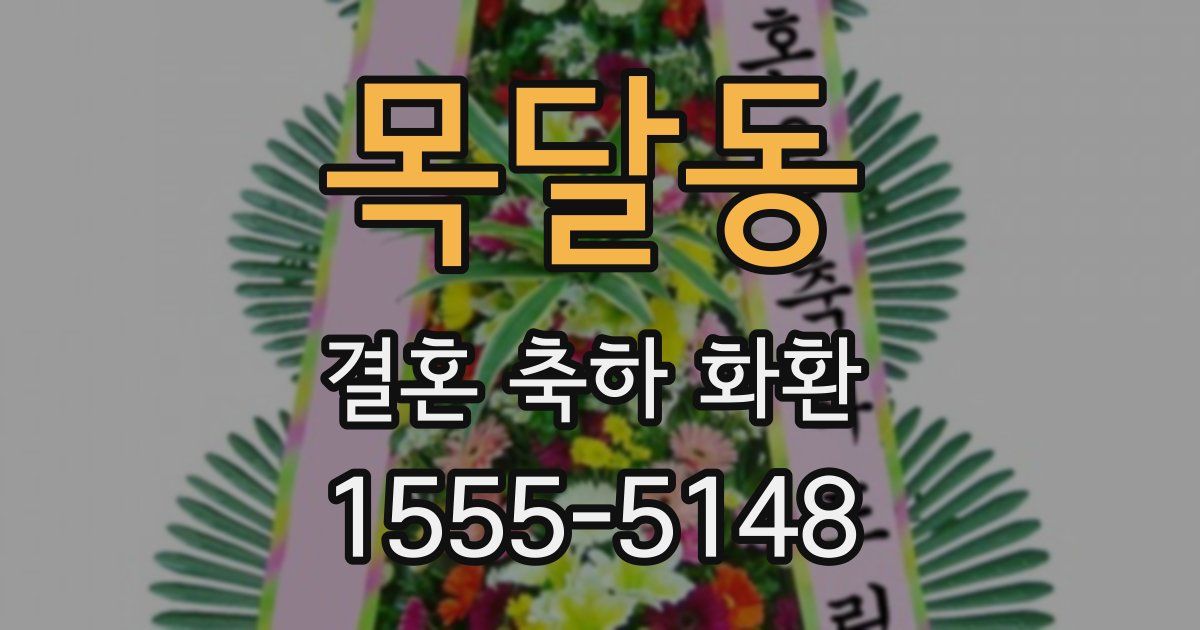 목달동 결혼 축하 화환