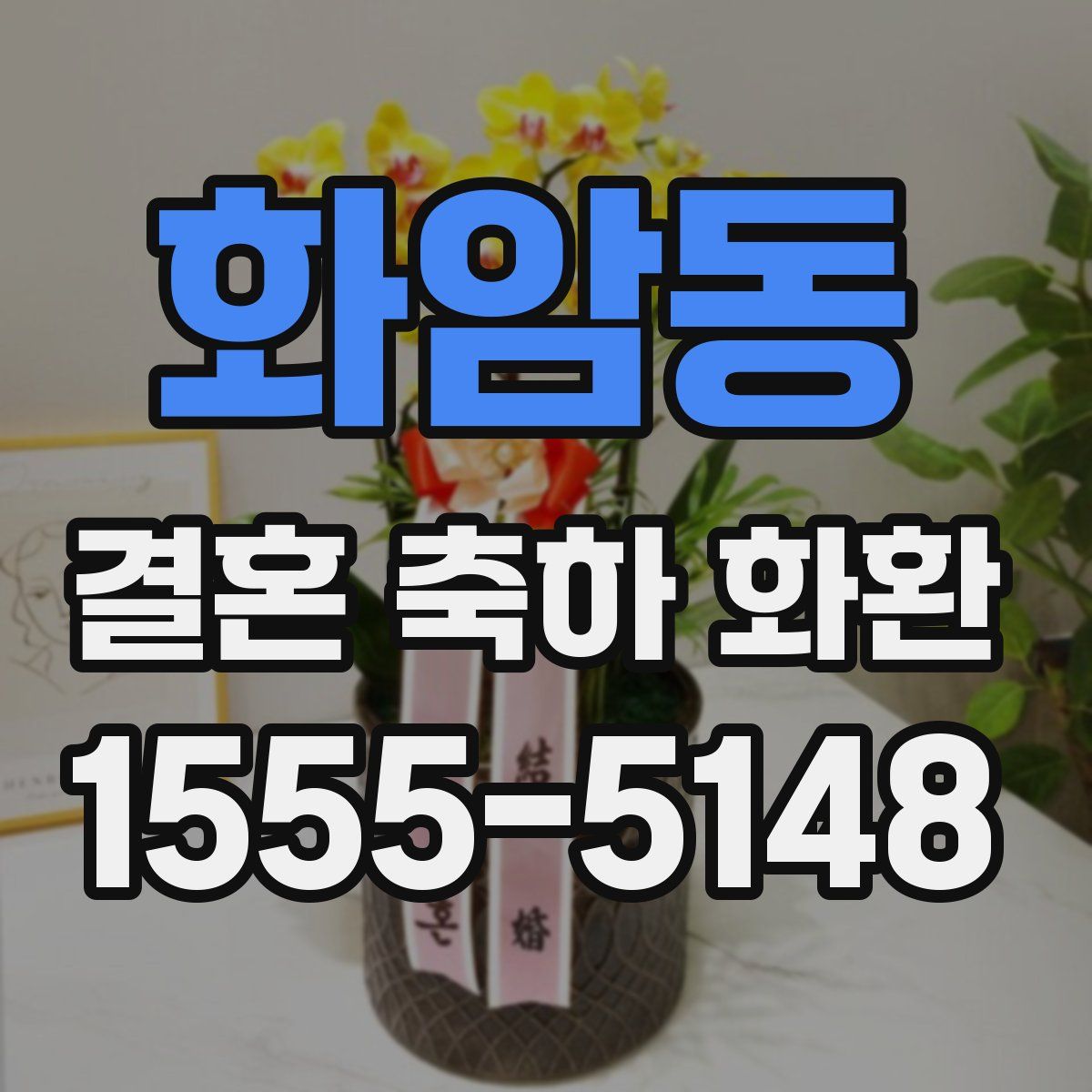 화암동 결혼 축하 화환