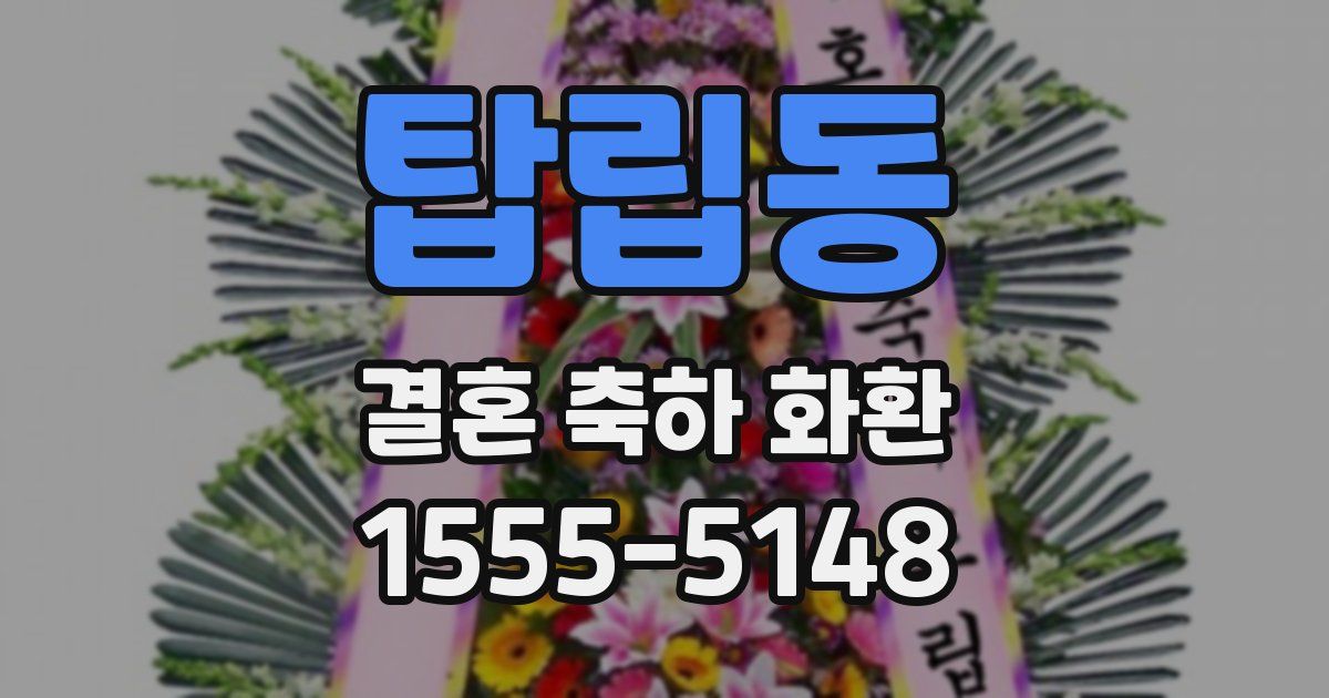 탑립동 결혼 축하 화환