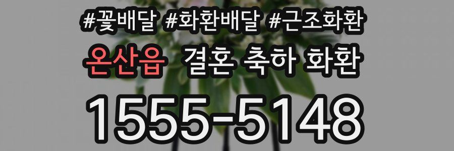 온산읍 결혼 축하 화환