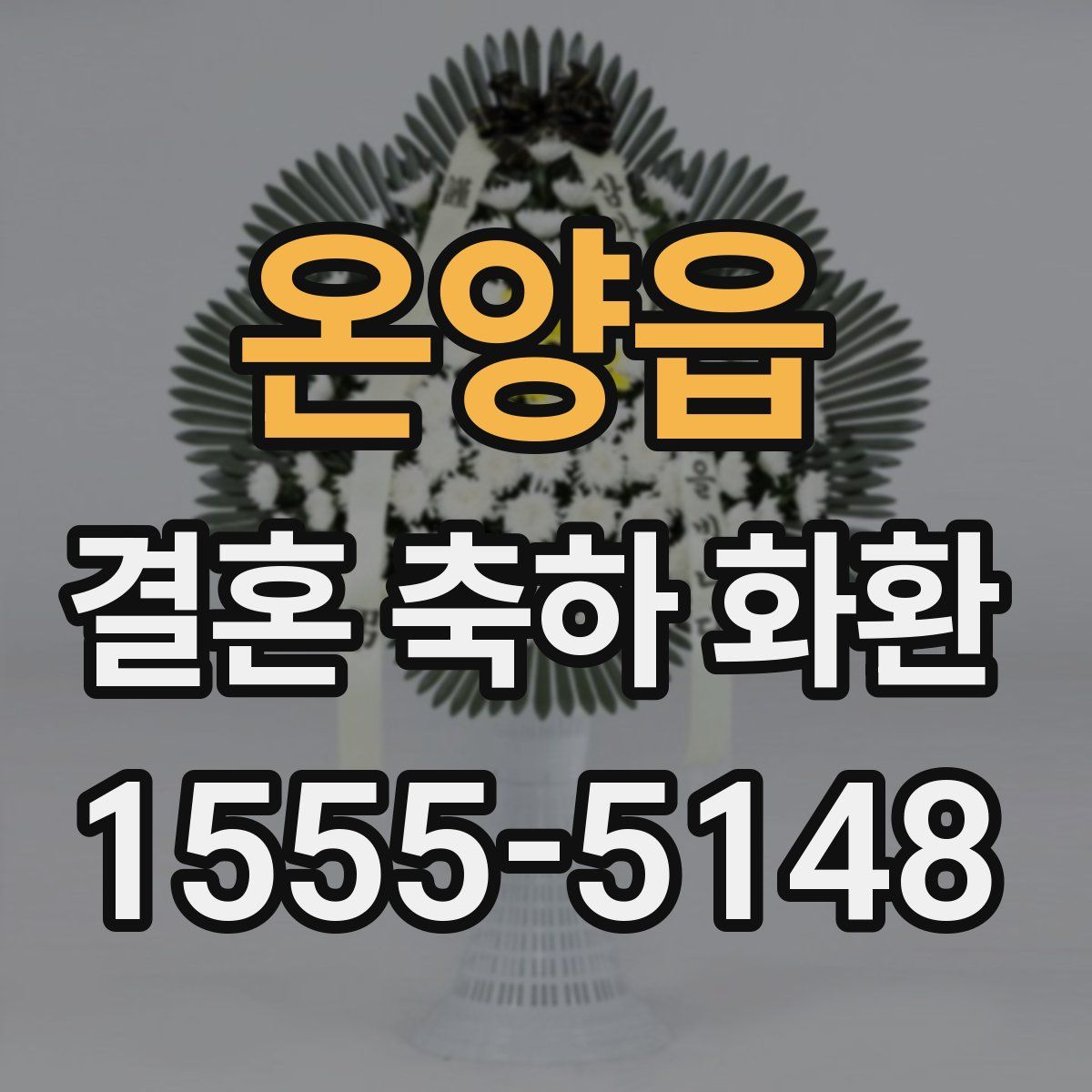 온양읍 결혼 축하 화환