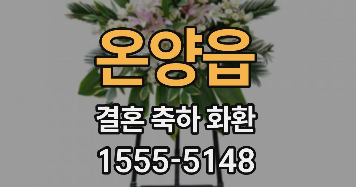 온양읍 결혼 축하 화환