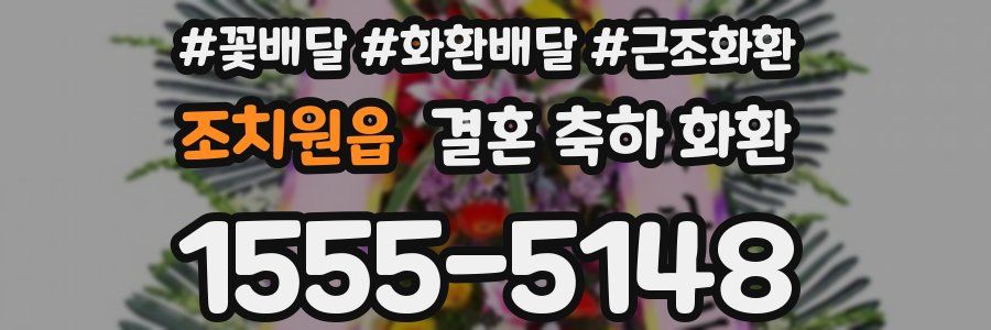 조치원읍 결혼 축하 화환