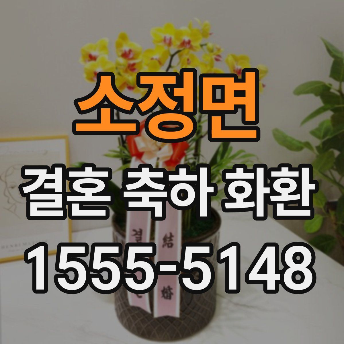 소정면 결혼 축하 화환
