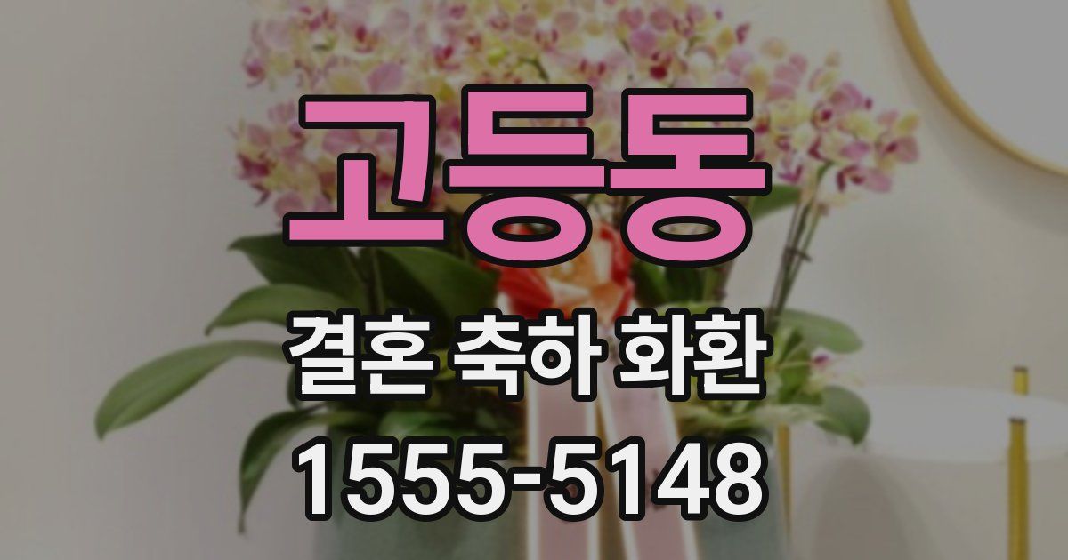 고등동 결혼 축하 화환