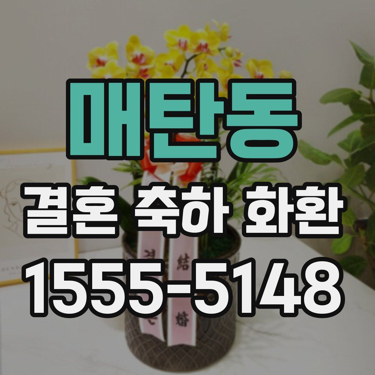매탄동 결혼 축하 화환