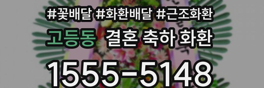고등동 결혼 축하 화환