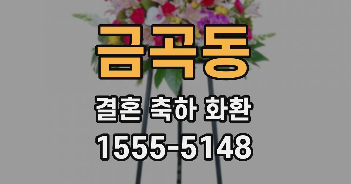 금곡동 결혼 축하 화환