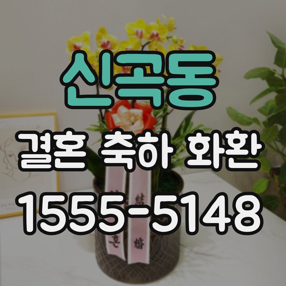 신곡동 결혼 축하 화환