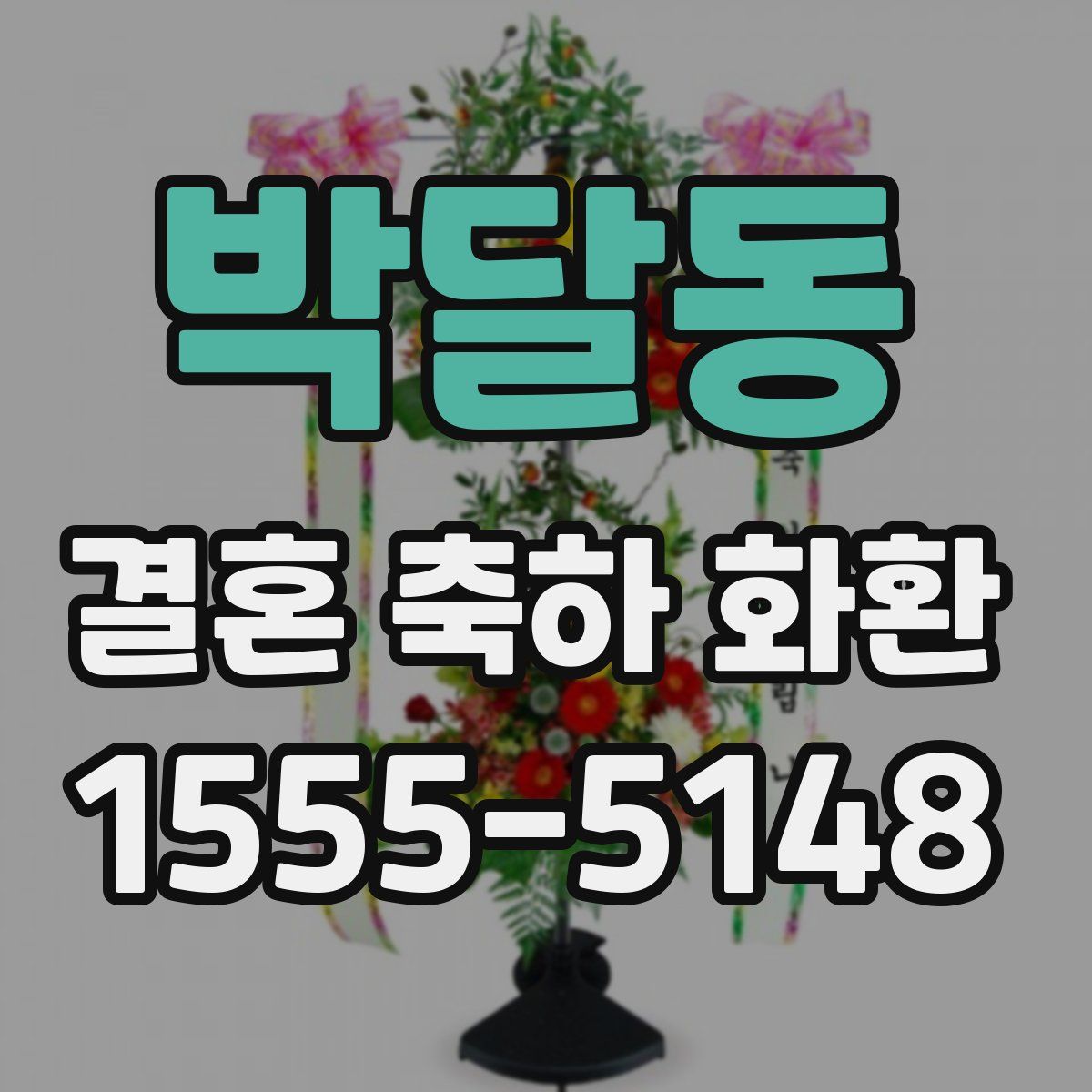 박달동 결혼 축하 화환