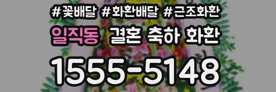 일직동 결혼 축하 화환