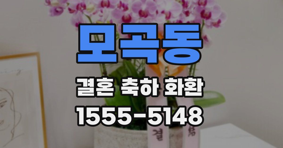 모곡동 결혼 축하 화환