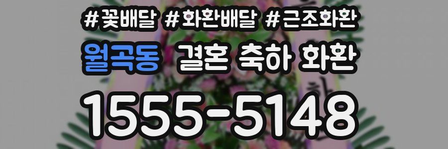 월곡동 결혼 축하 화환
