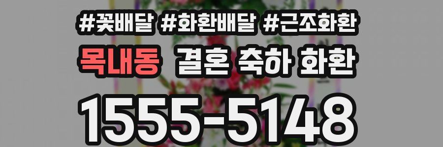 목내동 결혼 축하 화환