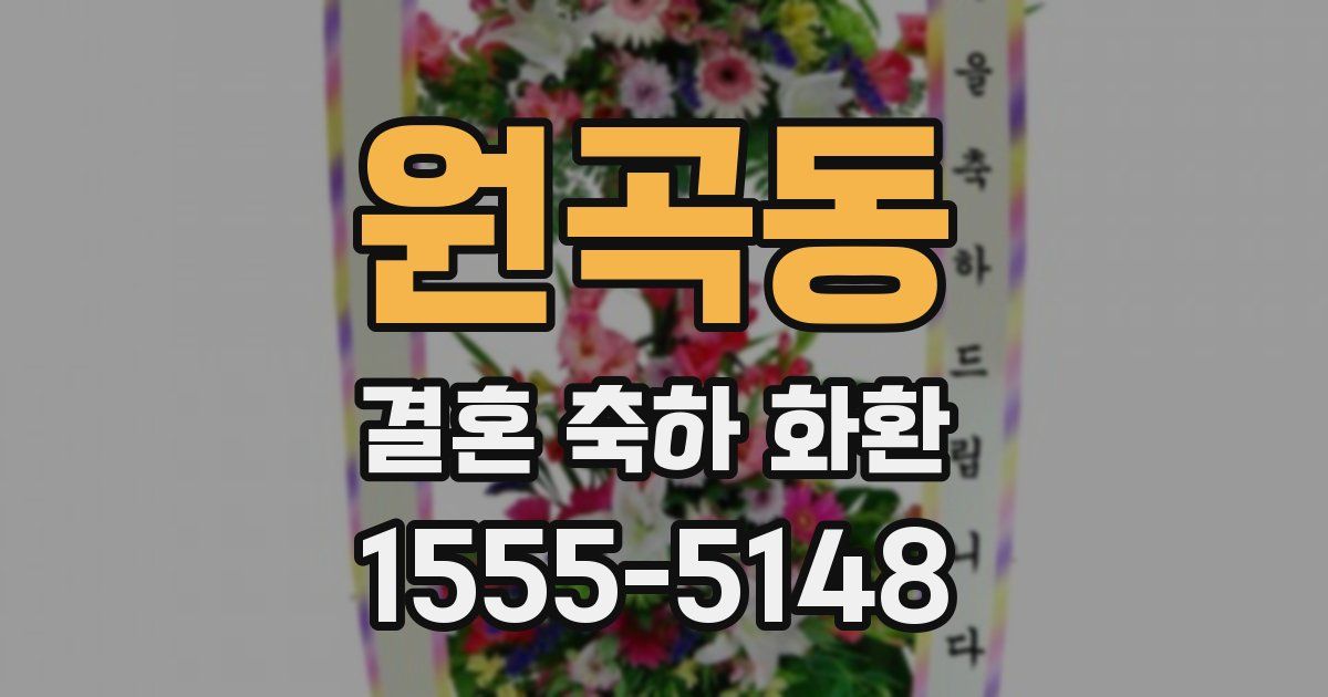 원곡동 결혼 축하 화환