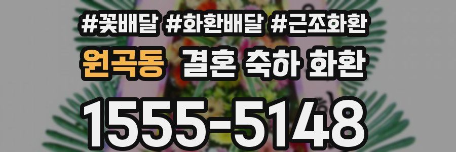 원곡동 결혼 축하 화환