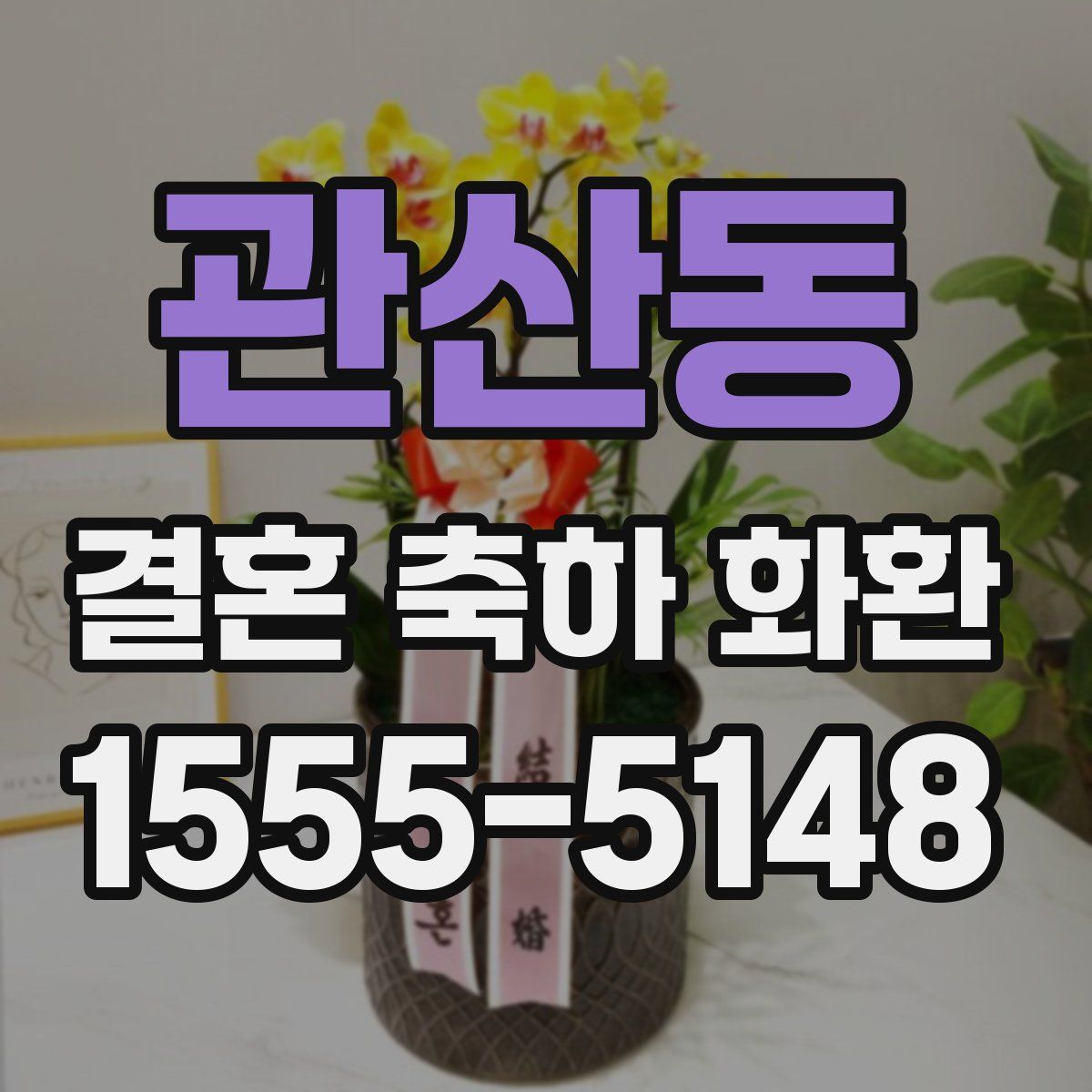 관산동 결혼 축하 화환