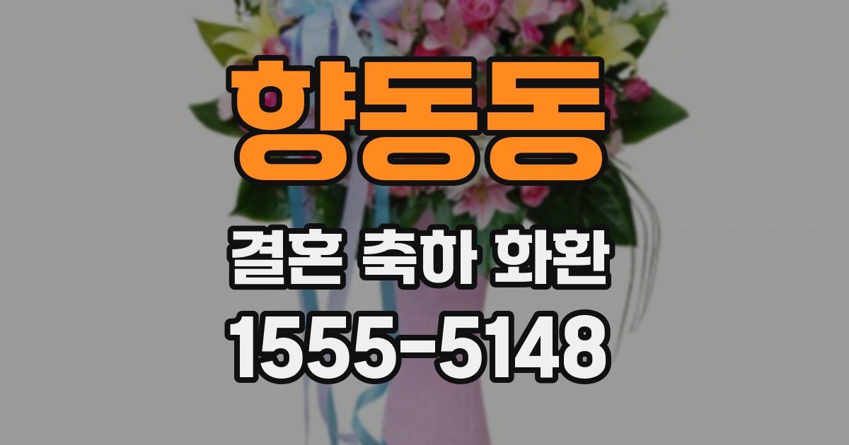 향동동 결혼 축하 화환