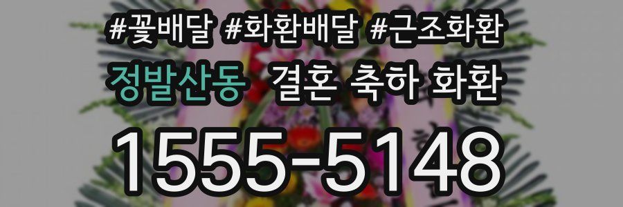 정발산동 결혼 축하 화환