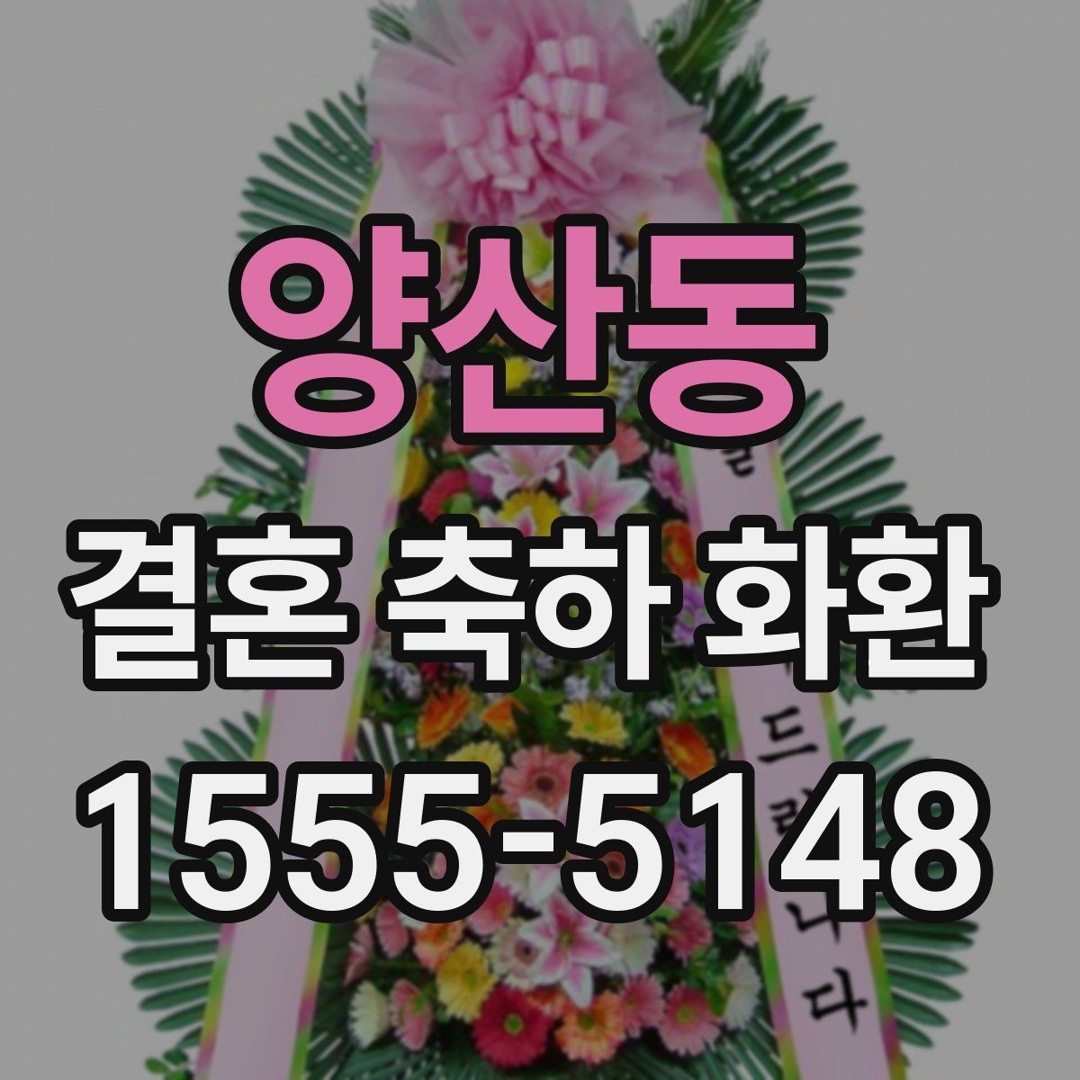 양산동 결혼 축하 화환 가격과 구성 비교해보기