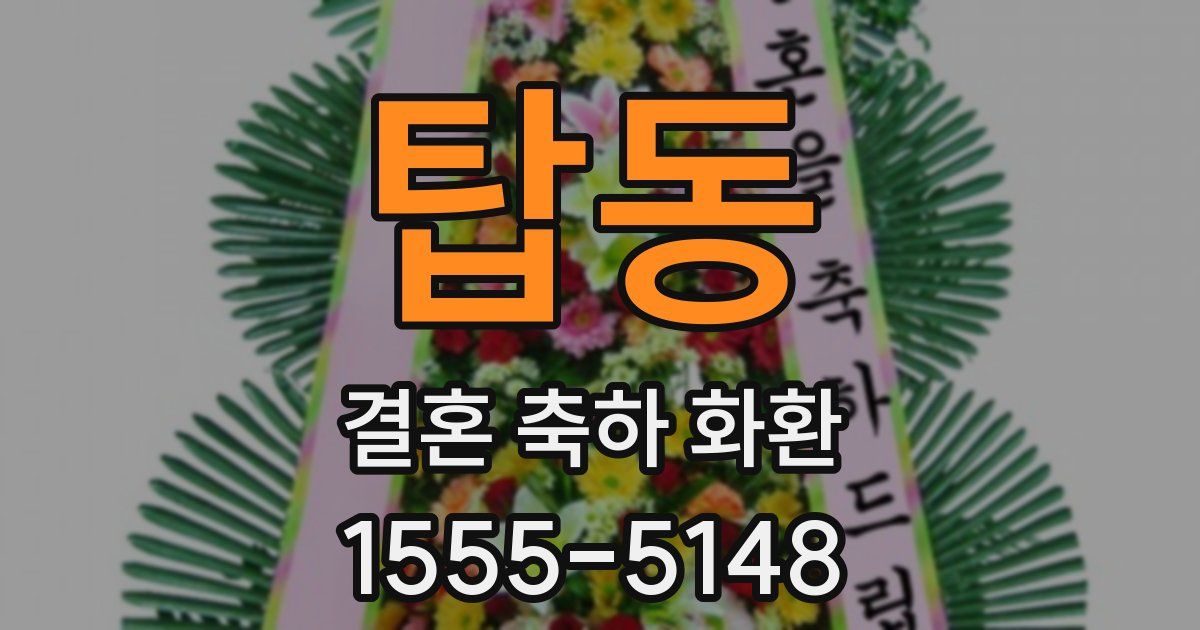 탑동 결혼 축하 화환