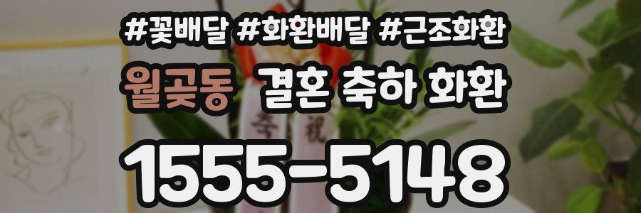 월곶동 결혼 축하 화환