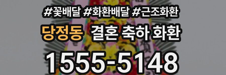 당정동 결혼 축하 화환