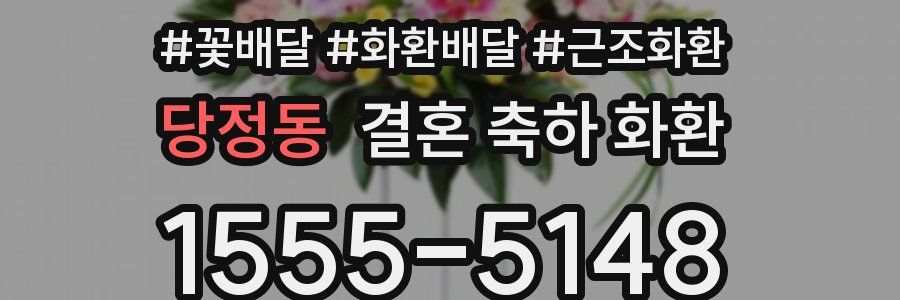 당정동 결혼 축하 화환
