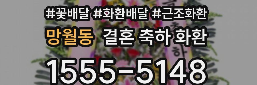 망월동 결혼 축하 화환