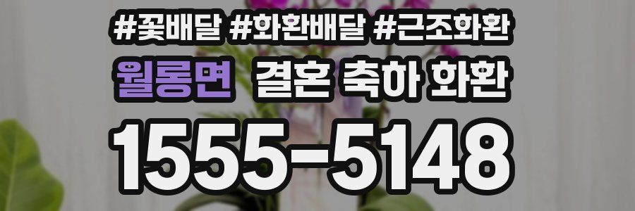월롱면 결혼 축하 화환