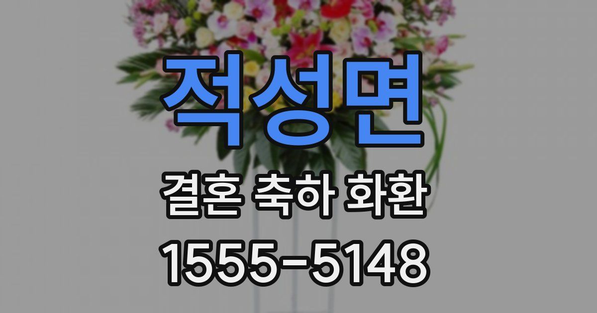 적성면 결혼 축하 화환