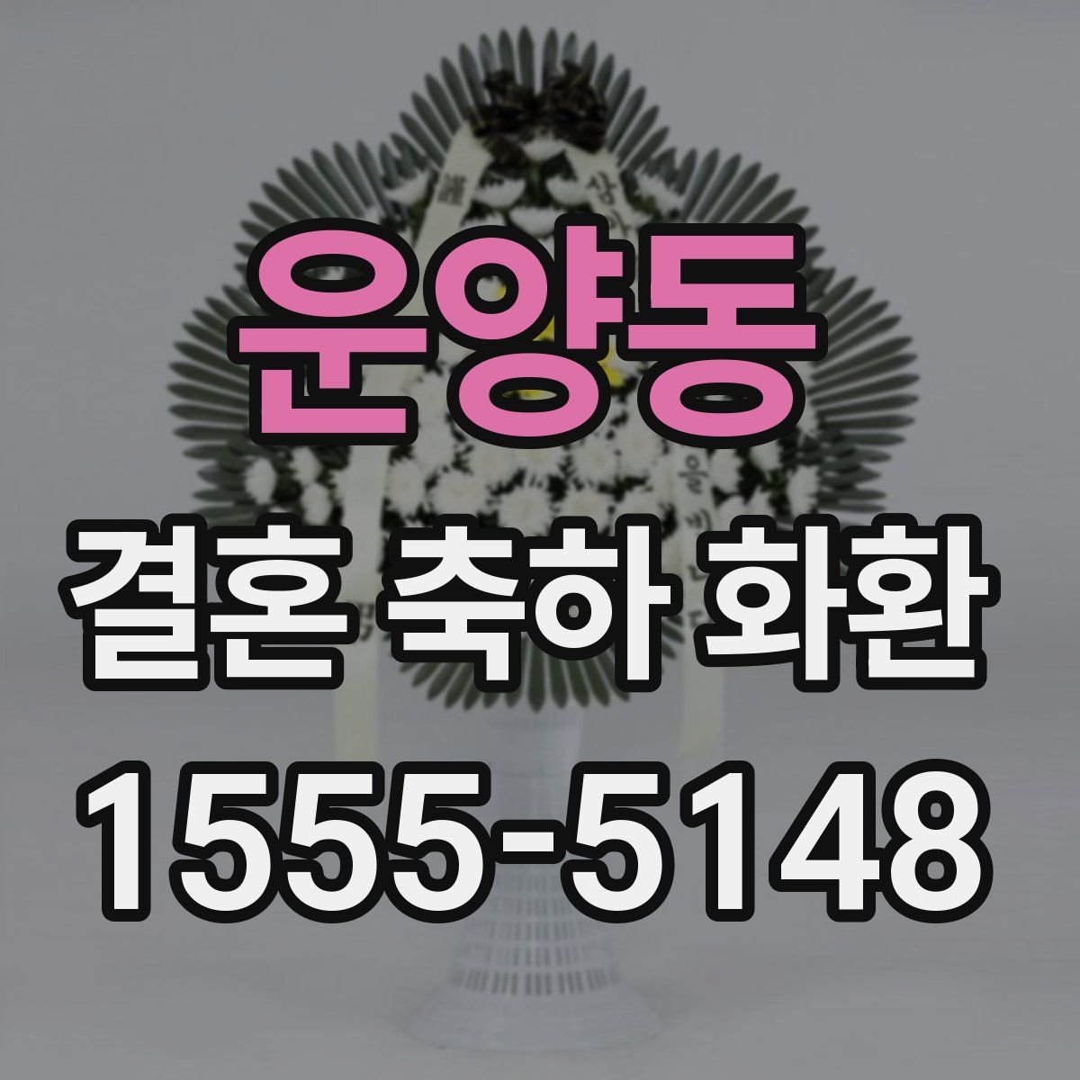 운양동 결혼 축하 화환