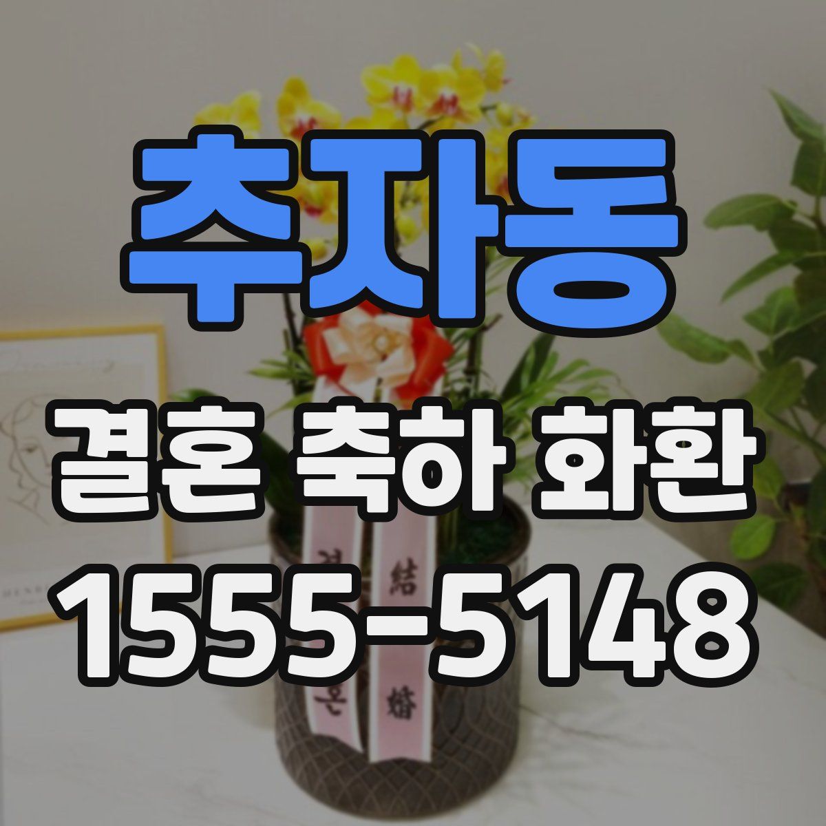 추자동 결혼 축하 화환